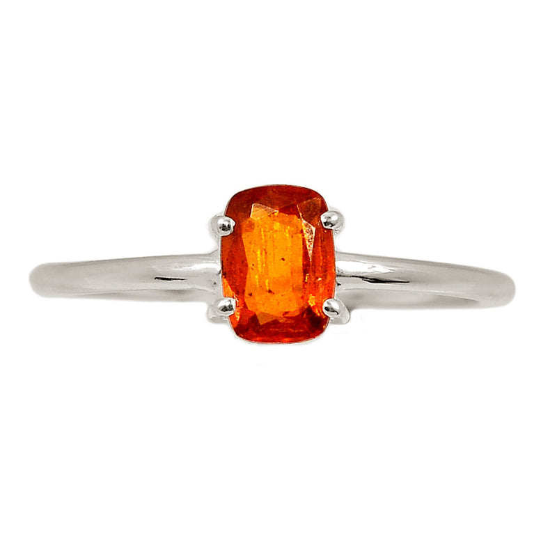 Claw - Orange Kyanite Faceted Ring - OKFR185