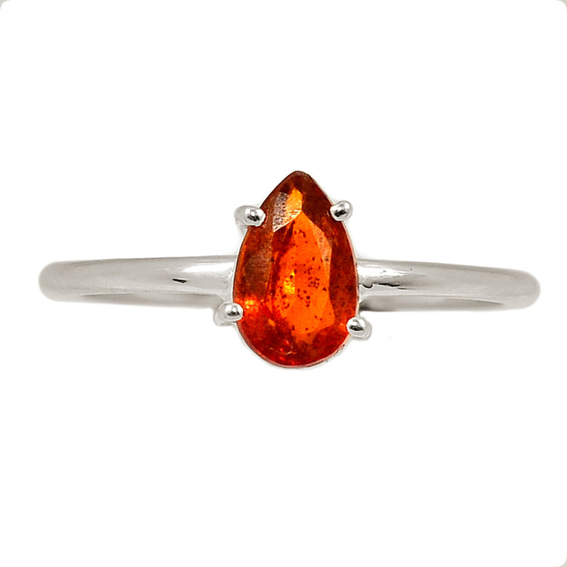 Claw - Orange Kyanite Faceted Ring - OKFR189