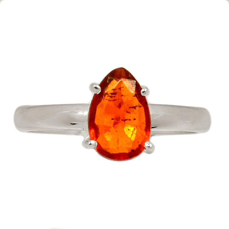 Claw - Orange Kyanite Faceted Ring - OKFR195
