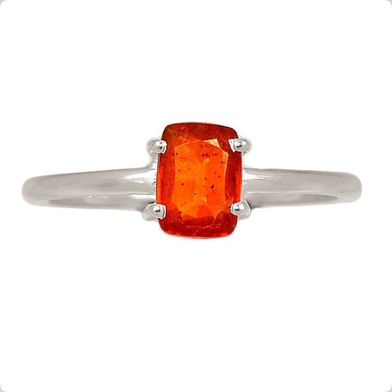Claw - Orange Kyanite Faceted Ring - OKFR196