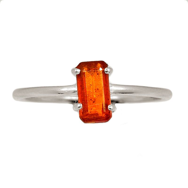 Claw - Orange Kyanite Faceted Ring - OKFR199