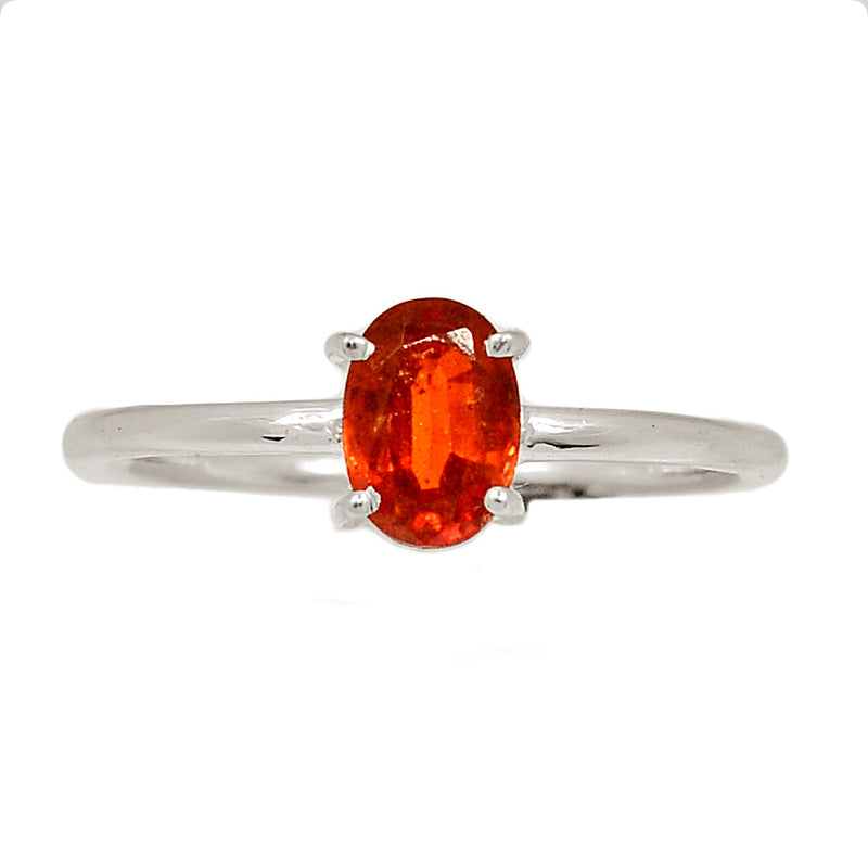 Claw - Orange Kyanite Faceted Ring - OKFR200