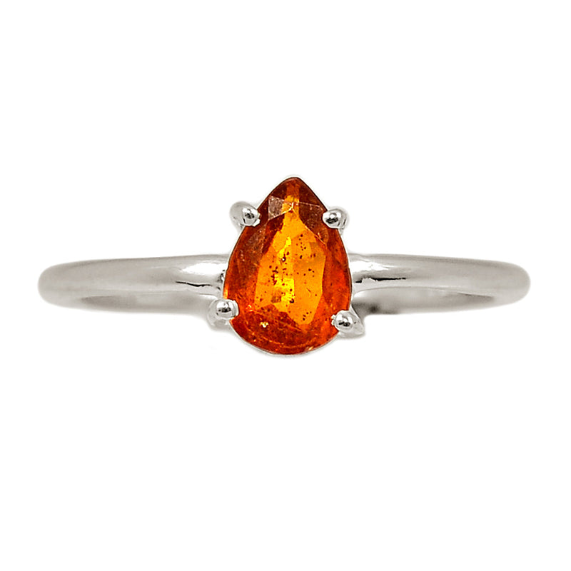 Claw - Orange Kyanite Faceted Ring - OKFR201