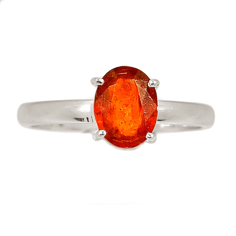 Claw - Orange Kyanite Faceted Ring - OKFR203