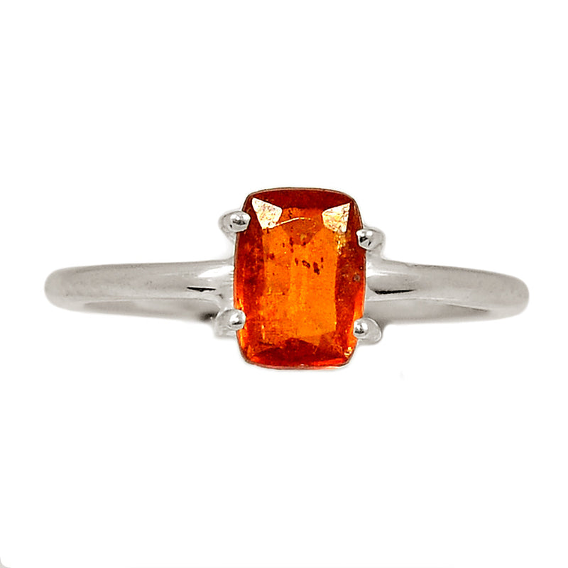 Claw - Orange Kyanite Faceted Ring - OKFR204