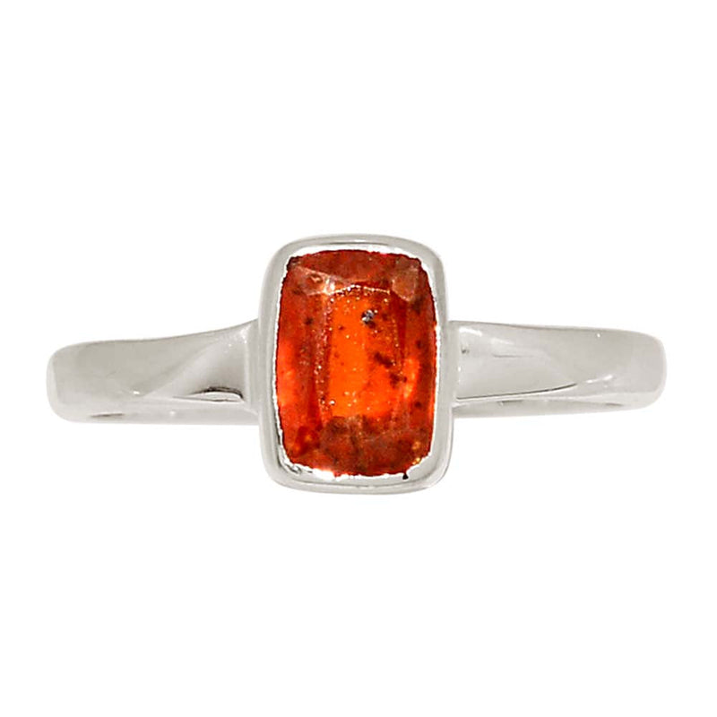 Orange Kyanite Faceted Ring - OKFR207