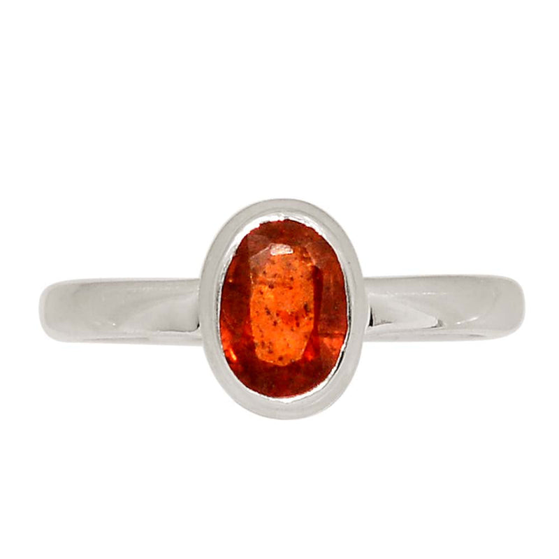 Orange Kyanite Faceted Ring - OKFR208