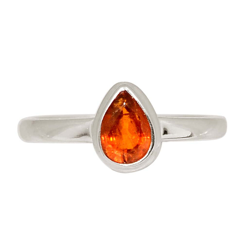 Orange Kyanite Faceted Ring - OKFR209