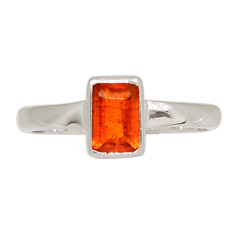 Orange Kyanite Faceted Ring - OKFR213