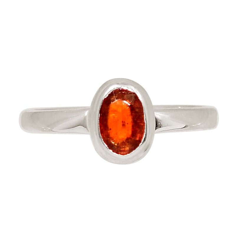 Orange Kyanite Faceted Ring - OKFR215