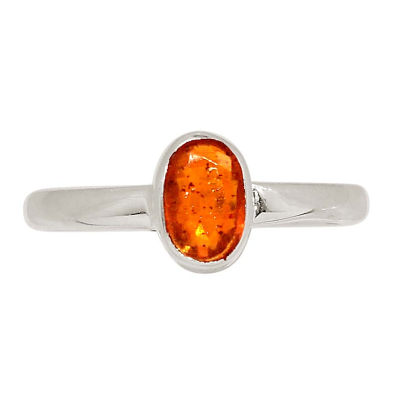 Orange Kyanite Faceted Ring - OKFR217