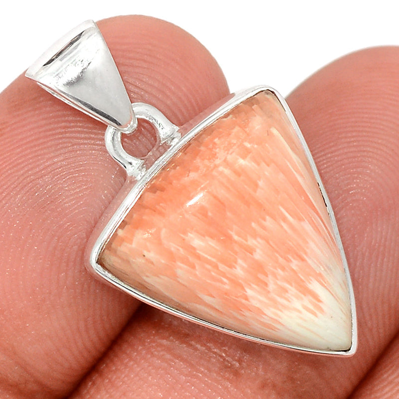 1.1" Orange Scolecite Pendants - OSCP523