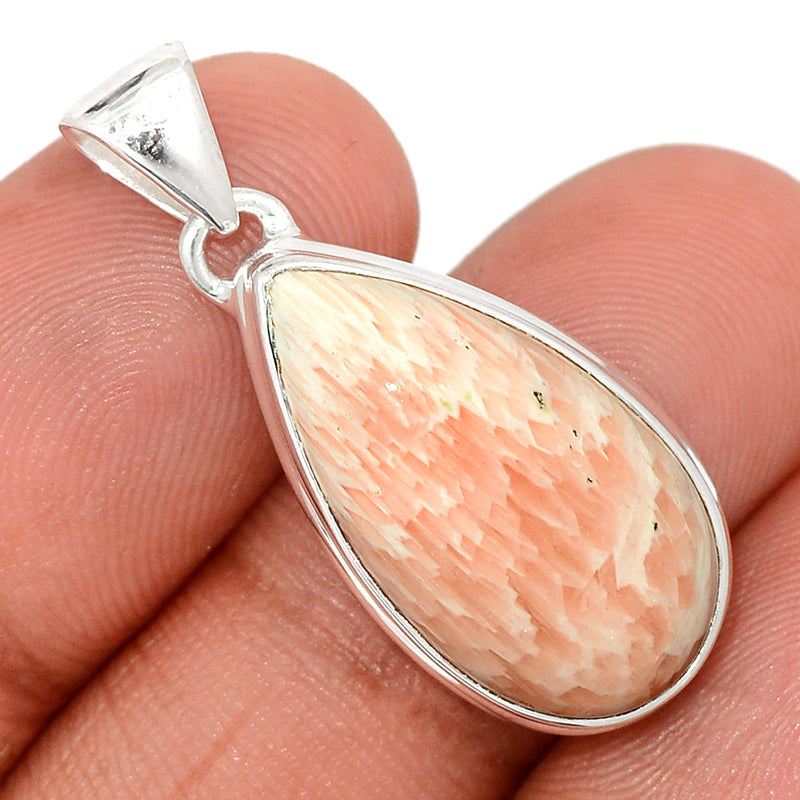 1.3" Orange Scolecite Pendants - OSCP527