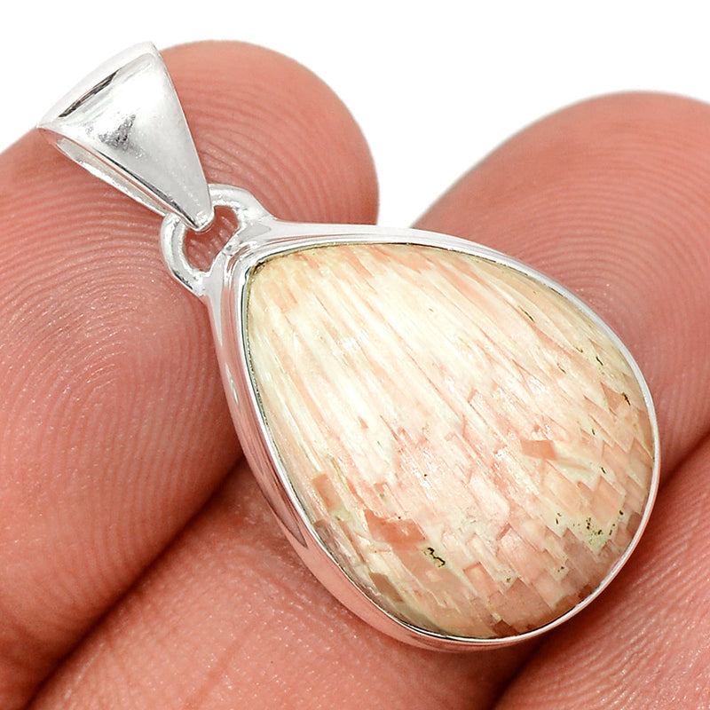 1.2" Orange Scolecite Pendants - OSCP537