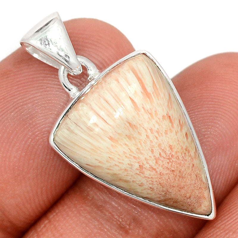 1.2" Orange Scolecite Pendants - OSCP538