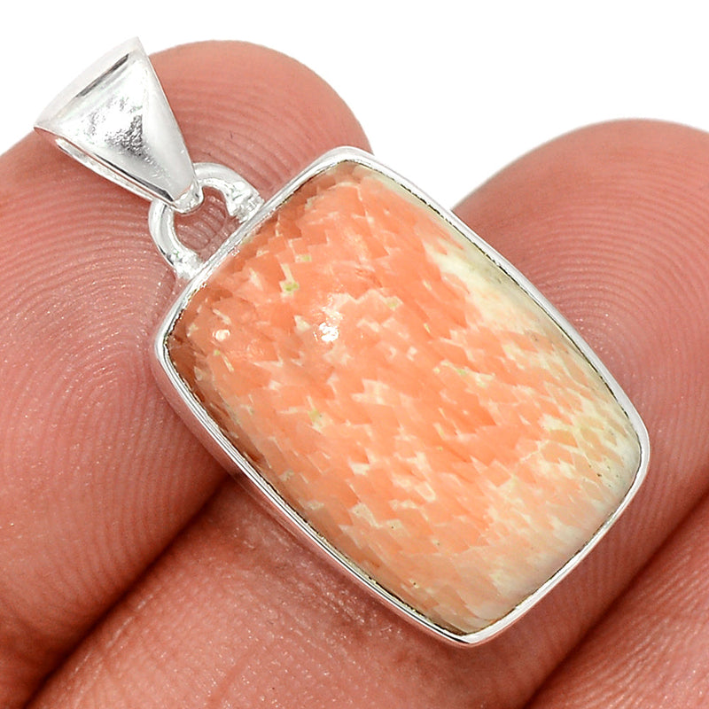 1.1" Orange Scolecite Pendants - OSCP542