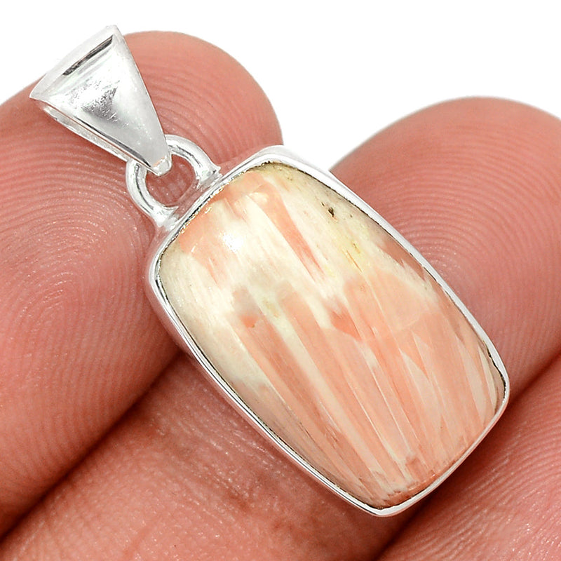 1.2" Orange Scolecite Pendants - OSCP545