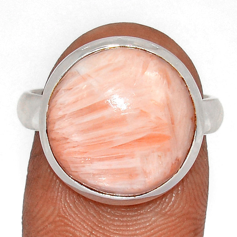 Orange Scolecite Ring - OSCR465