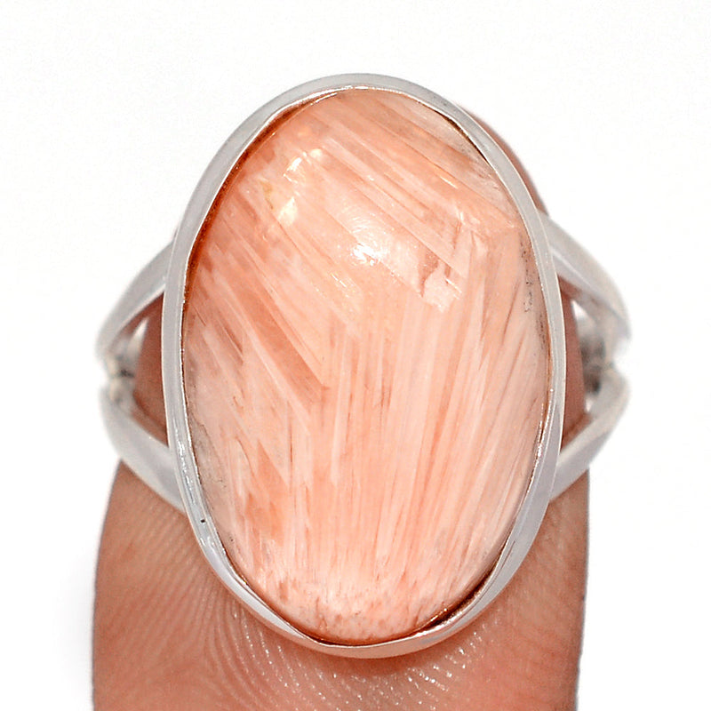 Orange Scolecite Ring - OSCR478
