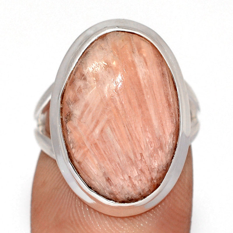 Orange Scolecite Ring - OSCR491
