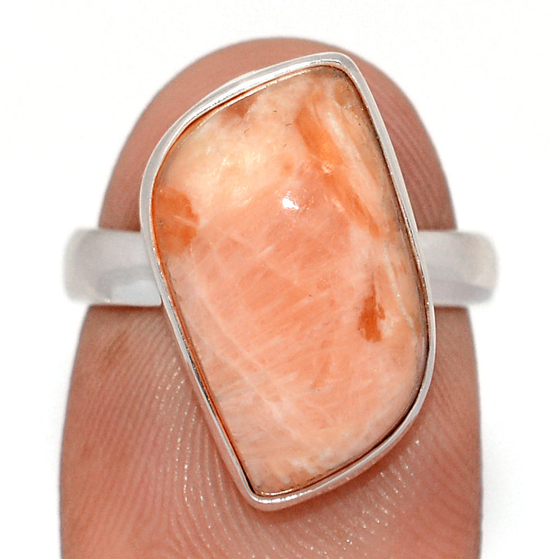 Orange Scolecite Ring - OSCR492