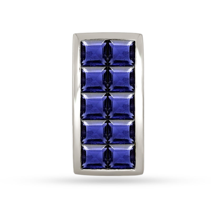 4*4 MM Square - Iolite Pendants - P1293I