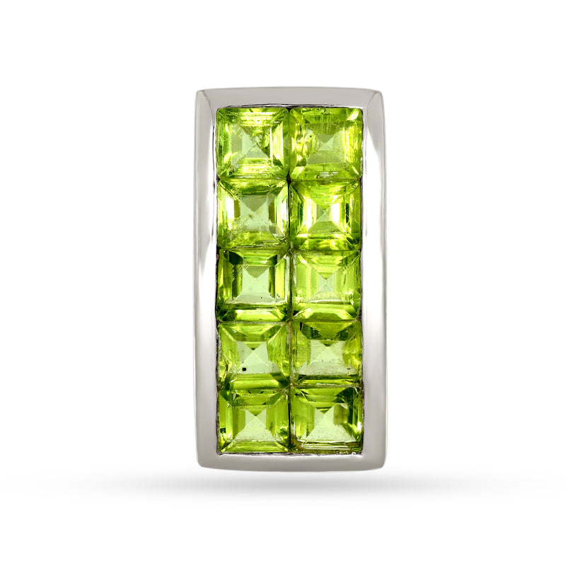 4*4 MM Square - Peridot Pendants - P1293P