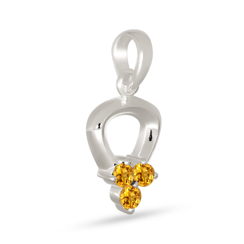 3*3 MM Round - Citrine Pendants - P1296C