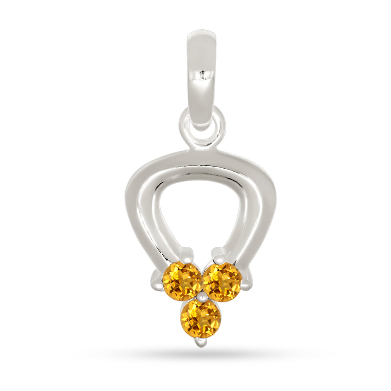 3*3 MM Round - Citrine Pendants - P1296C