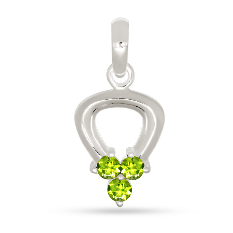 3*3 MM Round - Peridot Pendants - P1296P