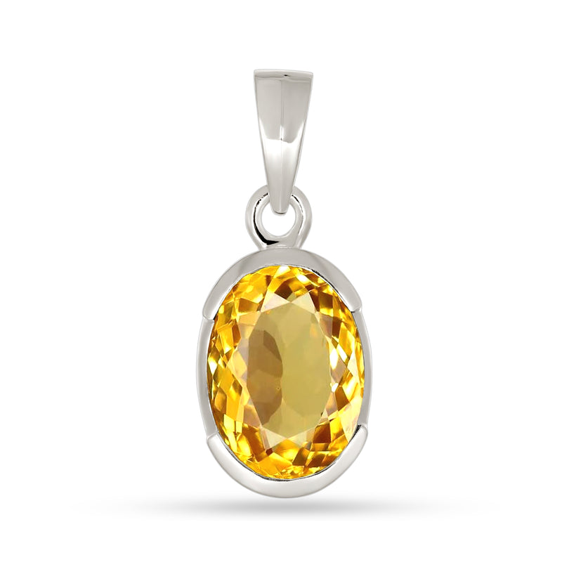 10*14 MM Oval - Citrine Pendants - P1299C