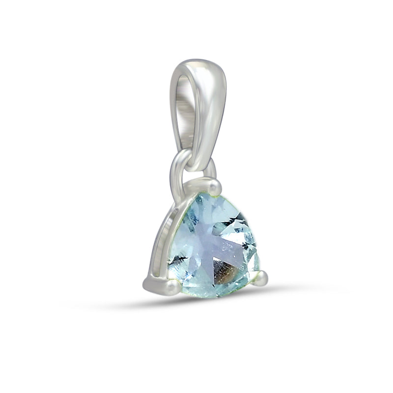 6*6 MM Trillion - Aquamarine Faceted Pendants - PBC204-AQF Catalogue