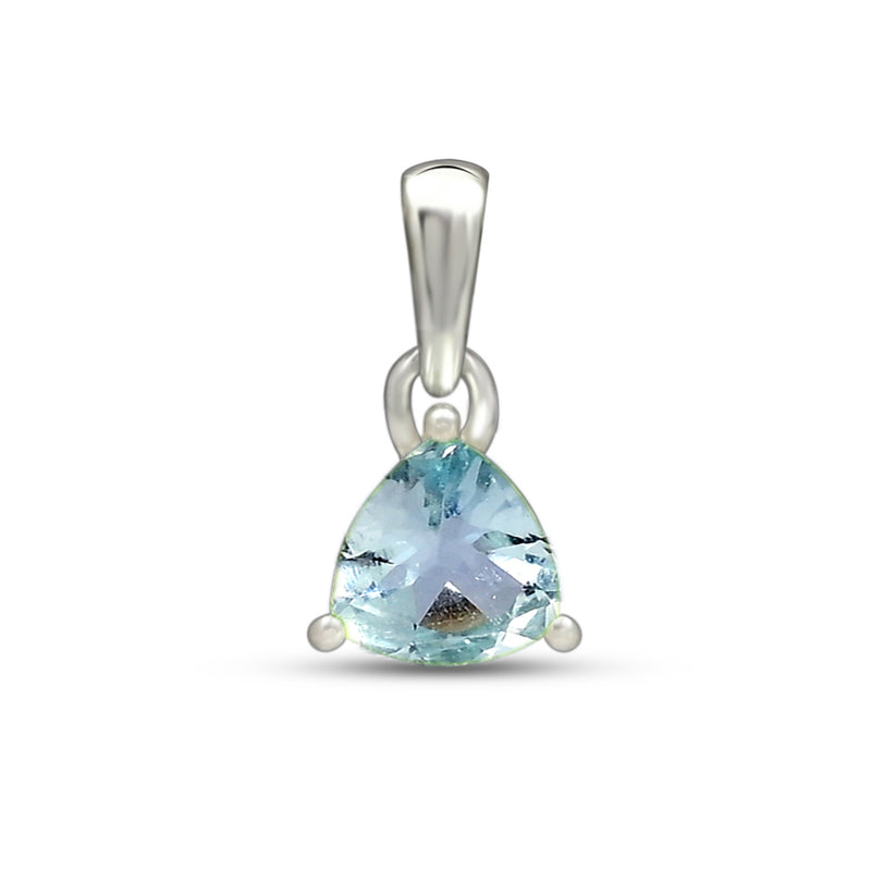 6*6 MM Trillion - Aquamarine Faceted Pendants - PBC204-AQF Catalogue