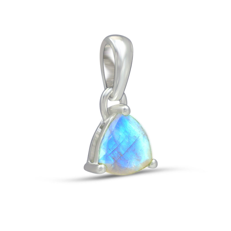 6*6 MM Trillion - Rainbow Moonstone Faceted Pendants - PBC204-RMF Catalogue