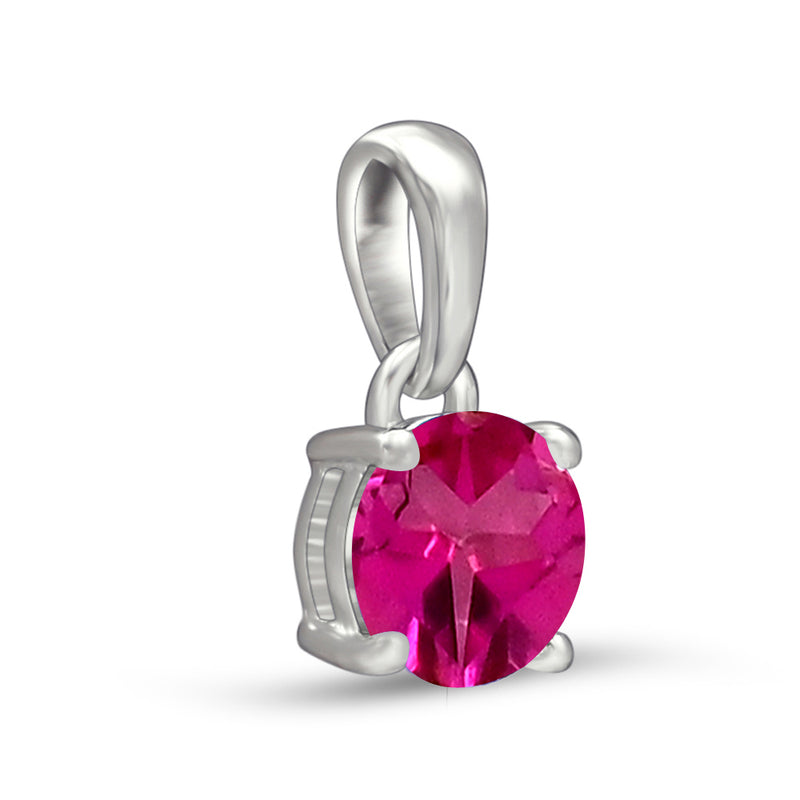 6*6 MM Round - Pink Topaz Pendants - PBC206-PTZ Catalogue