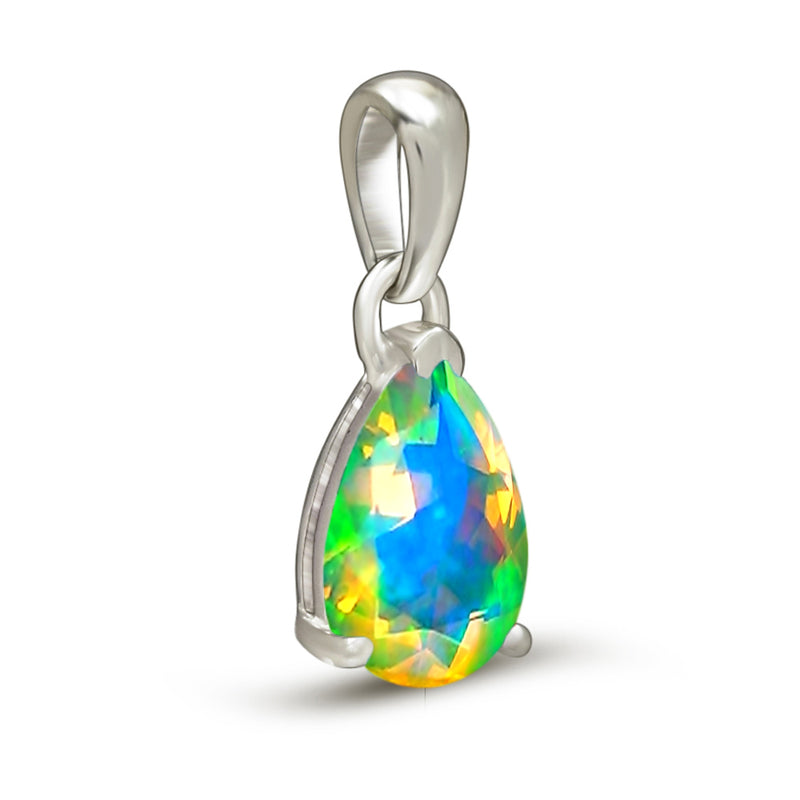 7*5 MM Pear - Ethiopian Opal Faceted Pendants - PBC209-EOF Catalogue