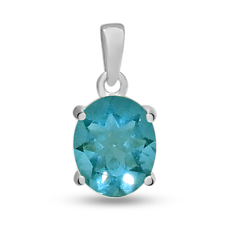 10*8 MM Oval - Belgian Teal Fluorite Pendants - PBC213-BTF Catalogue