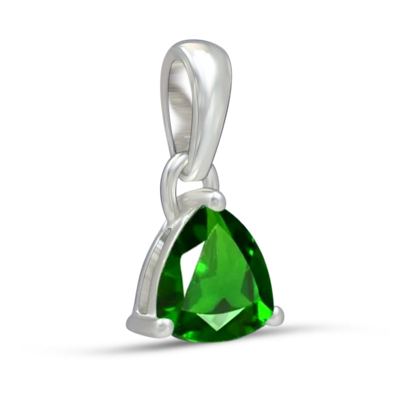 5*5 MM Trillion - Chrome Diopside Faceted Pendants - PBC218-CDF Catalogue