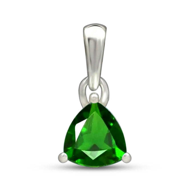 5*5 MM Trillion - Chrome Diopside Faceted Pendants - PBC218-CDF Catalogue