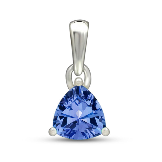 5*5 MM Trillion - Tanzanite Faceted Pendants - PBC218-TZF Catalogue