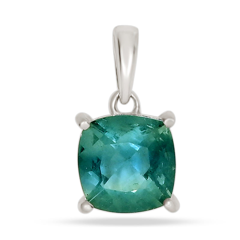 8*8 MM Cushion - Belgian Teal Fluorite Pendants - PBC229-BTF Catalogue