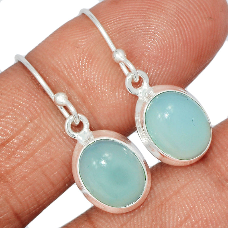 1.1" Paraiba Chalcedony Earrings - PCDE193