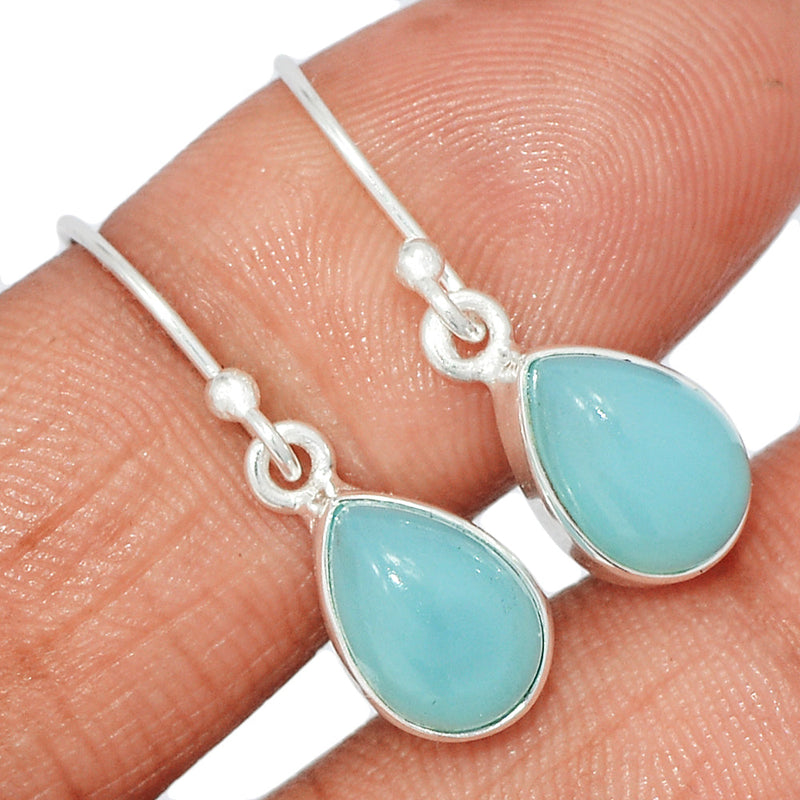 1.1" Paraiba Chalcedony Earrings - PCDE203