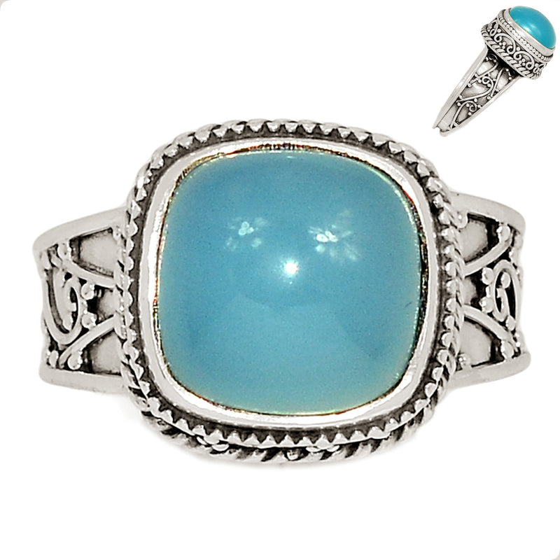 Fine Filigree - Paraiba Chalcedony Ring - PCDR347