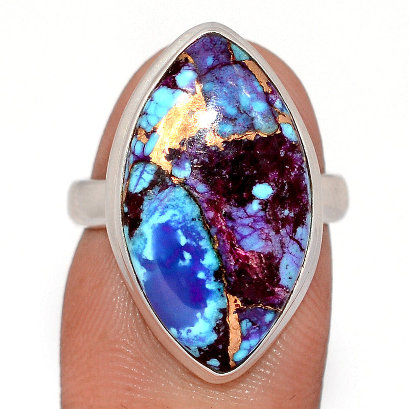 Purple Copper Tq. With Blue Tq. Ring - PCWR123