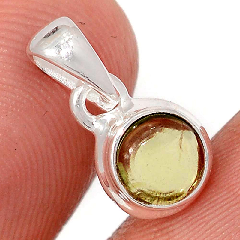 0.6" Peridot Cabochon Pendants - PDCP14