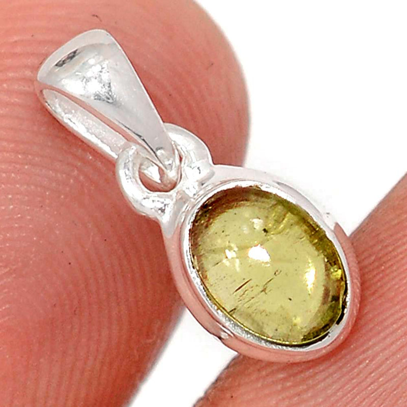 0.6" Peridot Cabochon Pendants - PDCP15