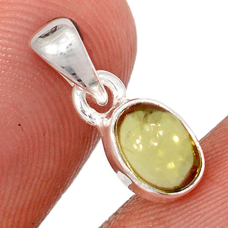0.6" Peridot Cabochon Pendants - PDCP19