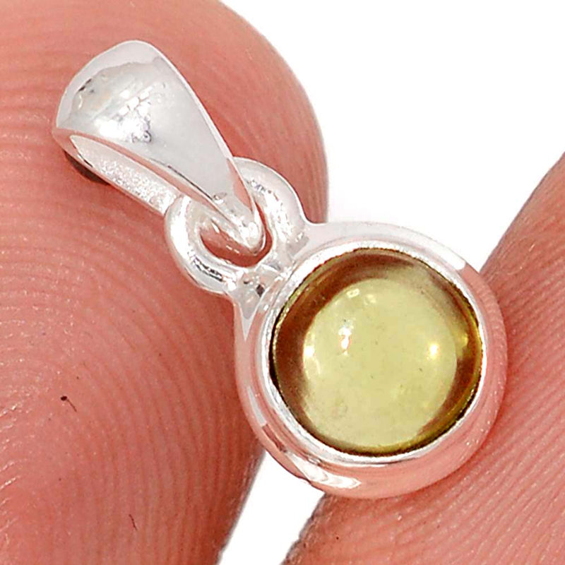 0.6" Peridot Cabochon Pendants - PDCP21