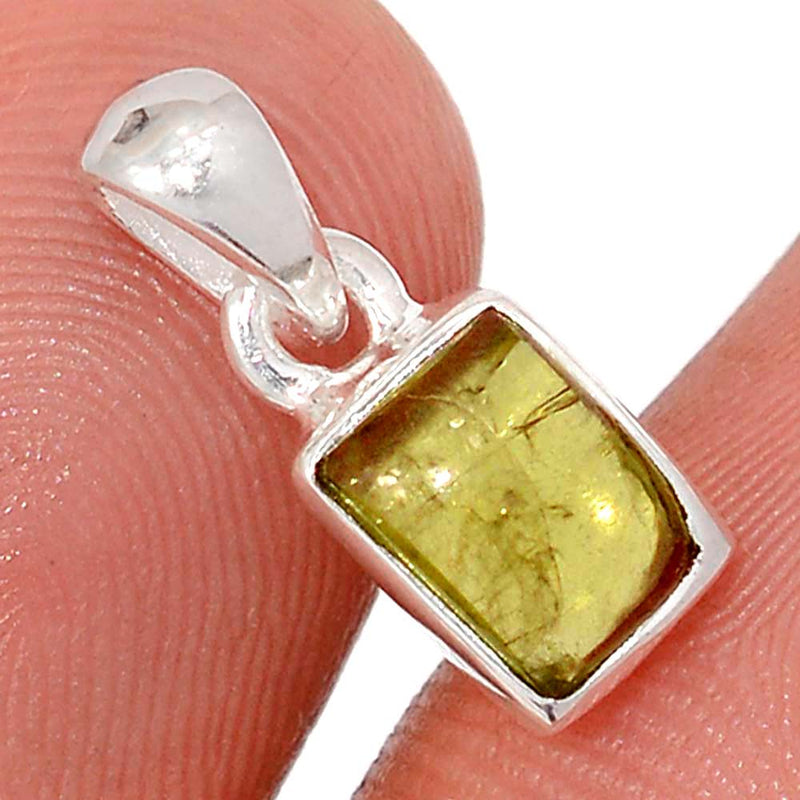 0.6" Peridot Cabochon Pendants - PDCP2
